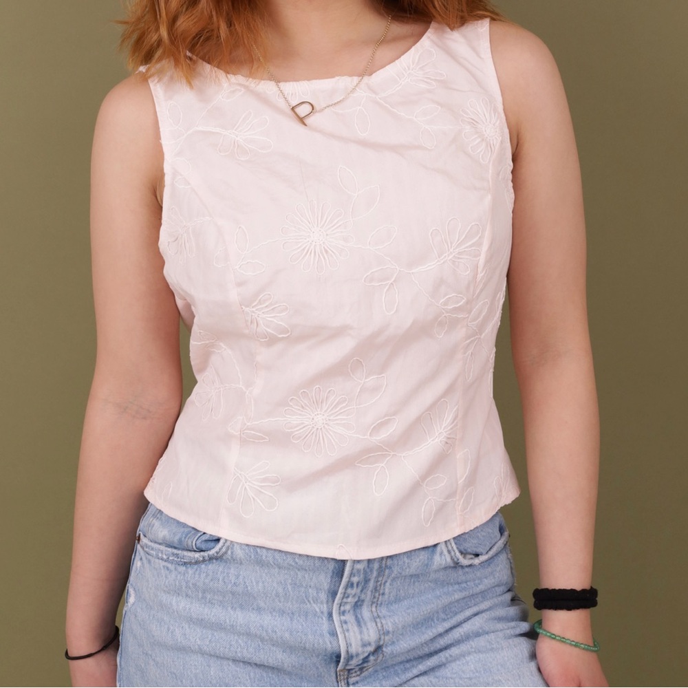 Pink floral top